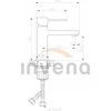 Praustuvo maišytuvas Invena Glamour BU-02-009-V, aukso
