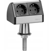 Maitinimo juosta Maitinimo juosta be jungiklio EVOline EVOLINE®T-Dock 2fach 93022055, Nėra, Lizdų skaičius: 2