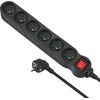 MACLEAN MCE225 Maclean MCE225 Maitinimo juostos prailginimo laidas 6 lizdai su juodu 1,5 m nuo 2300W