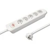 QOLTEC 50276 Maitinimo juosta 5 lizdai 1,8m Baltas