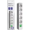 QOLTEC 50290 Maitinimo juosta 5 kištukiniai lizdai 1,8m Baltas-pilkas
