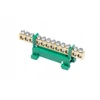 Maitinimo juosta Simet Gnybtų juosta PE12 bėgelio apsauginiam 12 bėgelių 16 mm 400 V AC 63 A žalia 81701005