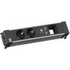 Prailginimo blokas Bachmann 909.0056 maitinimo skirstytuvas PDU 2 x lizdas jungiamas į tinklą Juodas