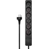 Maitinimo kabelis MicroConnect Microconnect MC-GRU0605DKB skirstytuvas 5 m 6 x tinklo lizdai Vidinis juodas