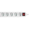Maitinimo linija Plastrol PS- 570 5 lizdai 1,5 m baltos spalvos (PS- 570 / 1.5)