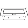 Design_Light Įmontuojamas ilgintuvas Design Light, 2 vietos, USB A+C, 3 m