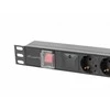 Lanberg stovo maitinimo blokas PDU 19" 1U 10A 5x Schuko 2m juodas C14