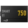 „AeroCool Smart G1 80 PLUS Gold“ maitinimo šaltinis, PCIe 5.1, ATX 3.1 × 750, juodas