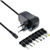 Optinio kompiuterio maitinimo šaltinis InLine ® Universalus maitinimo šaltinis 12W, 110-240V yra 3-12V, maks. 1200mA