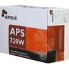 Maitinimo šaltinis INTER-TECH Argus APS 720W, efektyvumas 89,1%, dvigubas bėgis (30A/30A), 120 mm tylus ventiliatorius su automatiniu valdymu, 2x6+2pinPCIE, 4xSATA, 4xMolex, 1xFloppy, 1x4+4pinEPC/OPS, OVP/Active PCP/OPS OPP/UVP/OS apsauga