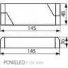 Maitinimo šaltinis Kanlux, LED, 0-30W, 12V, DC, IP20