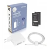 Maitinimo šaltinis sieciowy Mitsu 96W USB-C, USBC, 5-10V, 3-4.8A (baltas) do notebooka