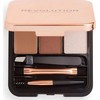 Makeup Revolution London Brow Sculpt Kit rinkinys ir paletė antakiams moterims, 2,2 g