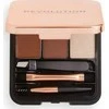 Makeup Revolution London Brow Sculpt Kit rinkinys ir paletė antakiams moterims, 2,2 g