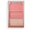 „Makeup Revolution Icon Blush Vegan Matte Blush“ šviesą atspindinti paletė „Authentic Peach“ 11,5 g