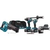 Vairavimo įrankių rinkinys Makita COMBO 40V XGT DF001G + TD001G + GA005G + JR001G 2 * 4.0AH TOR