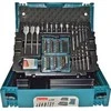 Makita sukimo antgalių ir grąžtų rinkinys 62 vnt. B-53908 MAKPAC lagamine
