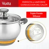 Oliver Voltz Katls Voltz OV51210N22 22 cm/4 6 l pelēki rokturi nerūsējošais tērauds 5V1210N22G ()