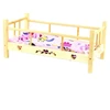 Malimas Medinė lova lėlėms 50 cm + patalynė