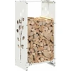 Stovas malkoms, balta, 40x30x80 cm, šaltai valcuotas plienas