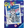 Ravensburger Malowanka CreArt vaikams: Wilk su młodymi 200443 RAVENSBURGER malowanie po numerach