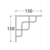 Malys Group Nežinomas Lentynos laikiklis, 150 x 150 mm