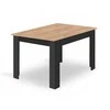 Valora Malys Group NP 120x80 Craft Juodas stalo + 4 LIBRA juodų kėdžių komplektas