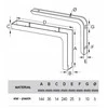 Bolis_Italia Lentynos laikiklis Bolis Italia, 240 x 144 mm, 2 vnt.