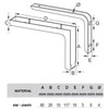 Bolis_Italia Lentynos laikiklis Bolis Italia, 240 x 144 mm, 2 vnt.