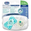 MAM BABY CHICCO-71087410 Čiulptukas PH LIGHT 6-16 2SZT glow (CHI000717)