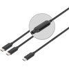 Kabelis USB Manhattan USB-C - 2x USB-C 2 m Juodas (355810)
