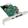 Manhattan „InLine®“ sąsajos plokštė, 2x USB-A, 1x USB-C 3.2 Gen.1, PCIe, PD3.0, su 6 kontaktų jungtimi