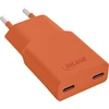 Įkroviklis Manhattan InLine® GaN USB-C 2x USB-C 30W Oranžinė (31590O)