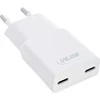 Manhattan „InLine®“ USB maitinimo šaltinis ir įkroviklis, dvigubas USB-C, PD, PPS, 30 W, baltas