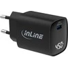 Manhattan „InLine®“ USB PD maitinimo šaltinis, GaN įkroviklis, 1 prievadas, USB-C, 45 W, su ekranu