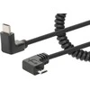 USB kabelis Manhattan USB-C - Juodas mikroUSB (356244)