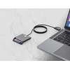 Manhattan Skaitytuvas kart chipowych su USB-C / USB-A wtyczką combo (102759)