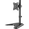 Laikiklis Manhattan Desk Mount for TV &amp; Monitors, Stand Assembly, Tilt/Swivel/Rotation, For screens 10" to 27", VESA compatibility: 75x75 and 100x100mm - check the dimensions of the four mounting holes on back of screen to ensure it fits, Max 7kg, Juodas, Bracket