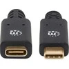 Manhattan USB-C – USB-C USB laidas 1 m juodas (355681)