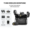 maono Wave T1 Mini (USB-C & Lightning + Charge Case) Juodas (Juodi) Belaidžiai Mikrofonai