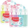 Maped "peps" žymekliai, 4 pastelinių spalvų, 1-5 mm