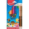 Maped Color'peps World kreidelės, 15 vnt., 6 odos atspalviai