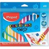Vaškinės kreidelės Maped Color Peps, 12 spalvų