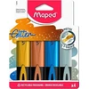 Maped Highlighter Fluo Peps metalo sp.blizgučiai 4 spalvų MAPED