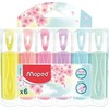Maped Fluo Peps pasteliniai žymekliai, 6 spalvų MAPED