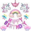 Marbo Sport PartyDeco Balon fol.HappyBirthday 340x35cm róż 52758