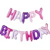 Marbo Sport PartyDeco Balon fol.HappyBirthday 340x35cm róż 52758