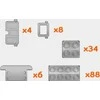 Marioinex Brick block Junior 140 Windows + Durys (902 387)