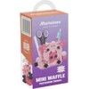 Marioinex Mini Waffle 300 lankstūs konstruktoriaus kaladėlės vaikams nuo 2 metų, skatina kūrybiškumą, spalvotos