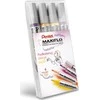 MAXIFLO sauso trynimo žymekliai (4 vnt.) violetinė/ruda/geltona/oranžinė MWL5S-4W-EFGV PENTEL rinkinys